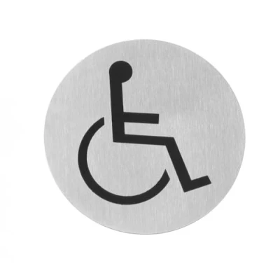 Afbeelding van Hendi Deurschild RVS Rolstoel 75 Mm 663646