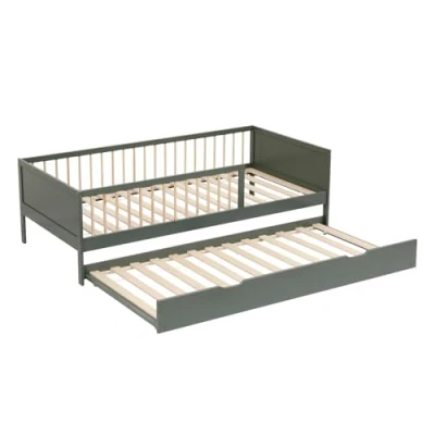 Afbeelding van Kinder onderschuifbed 190x90cm groen ADAM