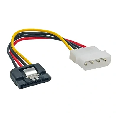 Afbeelding van Molex (m) SATA (v) met metalen klem adapter 0,30 meter