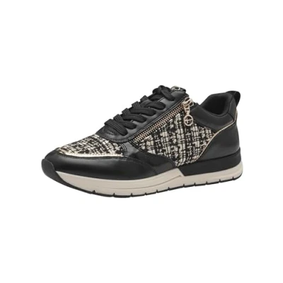 Afbeelding van Tamaris Sneakers zwart Textiel Dames Maat 37