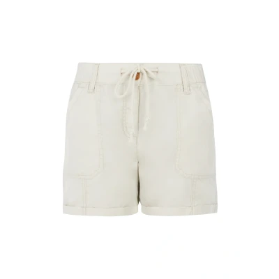 Afbeelding van Protest Prtrue Korte broek Dames Tailleband elastiek Knoopsluiting Kitoffwhite