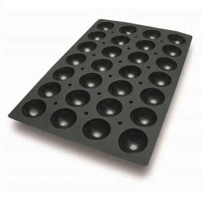 Afbeelding van Siliconen Bakvorm Halve Sferen Ø70h35mm (28) 60x40cm