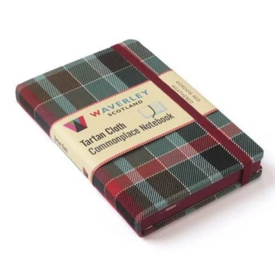 Afbeelding van Schitterend notitieboek Kaft van Tartan stof Gordon Red From Scotland