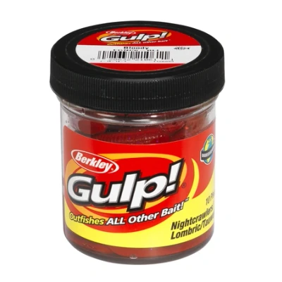 Afbeelding van Berkley Gulp Alive Nightcrawler &#039;Bloody&#039; (15cm) Dropshot