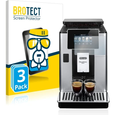 Afbeelding van BROTECT Screenprotector voor DeLonghi PrimaDonna Soul ECAM612.55.SB Folie Beschermfolie Beschermglas transparant (3 Stuks)