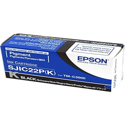 Afbeelding van Epson SJIC22P(K) C33S020601 Inktcartridge Zwart