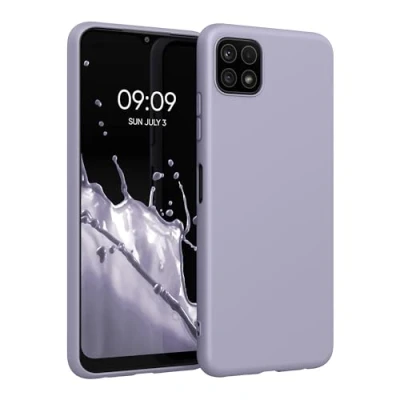 Afbeelding van kwmobile telefoonhoesje geschikt voor Samsung Galaxy A22 5G Hoesje smartphone Back cover in pastel lavendel