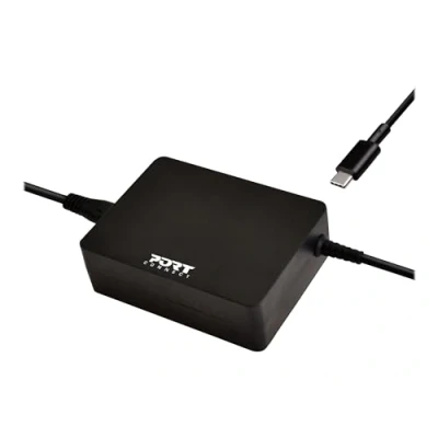 Afbeelding van Port Connect Adapter Oplader Universeel USB C Kabel 90W EU Zwart
