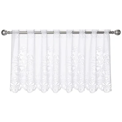 Afbeelding van Elbersdrucke BG 1129 Bistrogordijn van polyester, 60 x 160 cm, wit