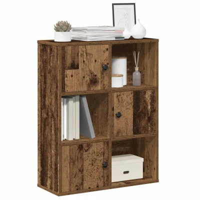 Afbeelding van vidaXL Boekenkast 60x24x76,5 cm bewerkt hout oud houtkleurig
