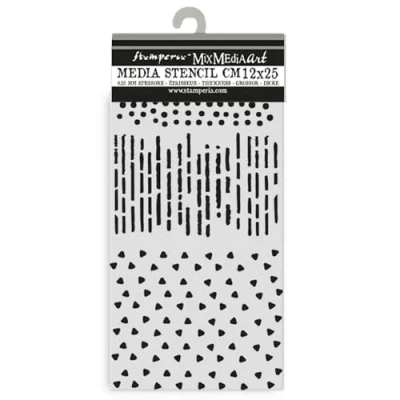 Afbeelding van Stamperia Dikke sjablonen voor scrapbooking, albums, kaarten, bullet journal, enz. Flexibel materiaal, gemakkelijk te reinigen, perfect vrije tijd, handwerk en cadeau (dooddruppels, patronen)