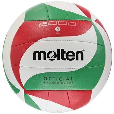 Afbeelding van Molten V5M2000 volleybal, wit/groen/rood, maat 5