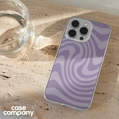 Afbeelding van Case Company® hoesje geschikt voor Xiaomi 13 Swirl Paars Soft Cover Telefoonhoesje Bescherming aan alle Kanten en Schermrand