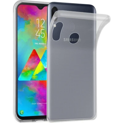 Afbeelding van Cadorabo Hoesje geschikt voor Samsung Galaxy M20 in VOLLEDIG TRANSPARANT Beschermhoes gemaakt van flexibel TPU Silicone Case Cover
