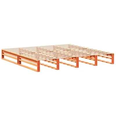 Afbeelding van vidaXL Bedframe zonder matras massief grenenhout wasbruin 180x200 cm