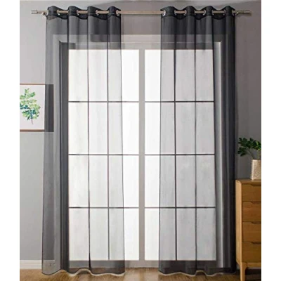 Afbeelding van Set van 2 ooggordijnen 175x140 cm transparant 20332 cn2