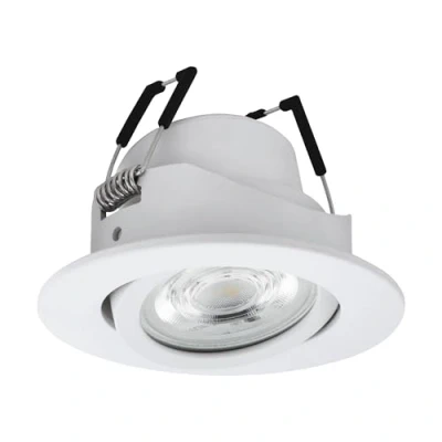 Afbeelding van EGLO connect.z Saliceto Z led inbouwspot, Ø 88 mm, ZigBee inbouwplafondlamp, app en spraakbediening, warmwit koud, RGB, dimbaar, wit
