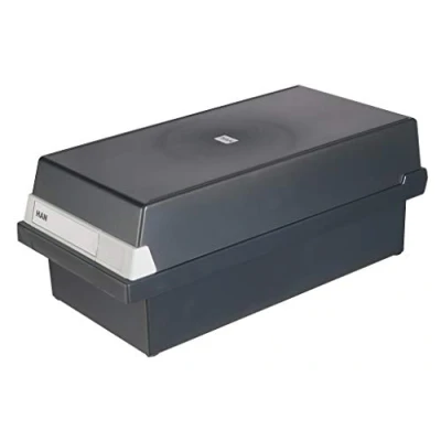 Afbeelding van HAN 956 13 kaartenbox A6 Skyline innovatief en aantrekkelijk design voor 1300 sleuven, afneembaar deksel groot indexeerlabel, zwart