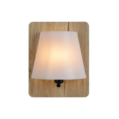 Afbeelding van Lucide IDAHO Wandlamp 1xE14 Licht hout