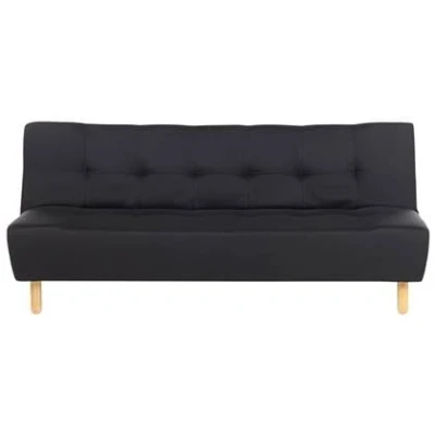 Afbeelding van Beliani ALSTEN Slaapbank 3 zits Zwart Polyester