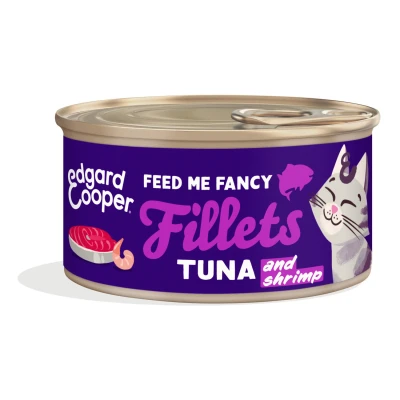 Afbeelding van Edgard&amp;Cooper Fillets 70 g Kattenvoer Tonijn&amp;Garnaal