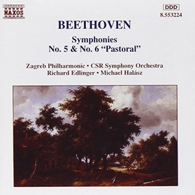 Afbeelding van Zagreb Philharmonic, CSR Symphony Orchestra, Richard Edlinger, Michael Halász Beethoven: Symphonies Nos. 5 &amp; 6 (CD)