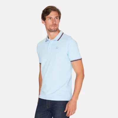 Afbeelding van Mario Russo Polo Shirt Edward heren Poloshirts Katoen XXL Lichtblauw