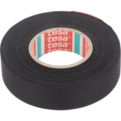 Afbeelding van Tesa 51025 00002 10 Textieltape Zwart (l x b) 25 m 19 mm 1 stuk(s)
