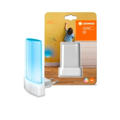 Image de LEDVANCE Lunetta Shine Veilleuse LED pour intérieur avec capteur jour/nuit à changement de couleur Blanc 60 x 90 mm