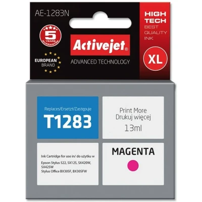 Afbeelding van Activejet AE 1283N inkt (vervanging voor Epson T1283; Supreme; 13 ml; magenta)
