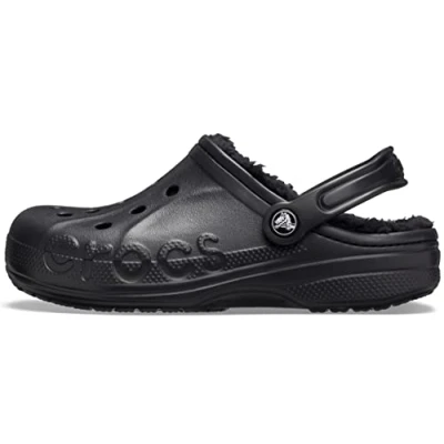 Afbeelding van Crocs Baya Lined klompen, uniseks, zwart.