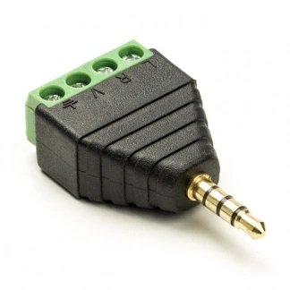 Afbeelding van Speaker connector Goobay (Mannelijk, Stereo, 3.5 mm, 4 pin)