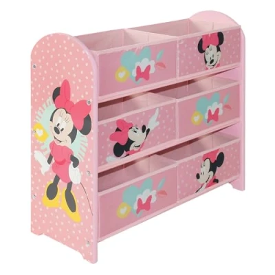 Afbeelding van Disney Minnie Mouse Houten opbergkast Kinderen Speelkamer/Slaapkamer