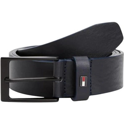 Image de Tommy Hilfiger Ceinture fixe LAYTON 3.5 AM0AM13016 pour homme, Bleu (Space Blue), 80, 80