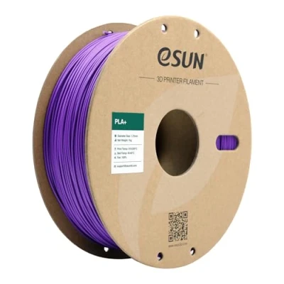 Afbeelding van eSUN PLA+ filament 1,75 mm, 3D printerfilament PLA Plus, dimensionale nauwkeurigheid +/ 0,03 1 kg spoel (2,2 lbs) printfilament voor printers, paars