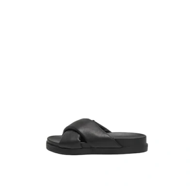 Afbeelding van ONLY Onlminnie 12 Cross Strap Noos damessandalen, zwart.