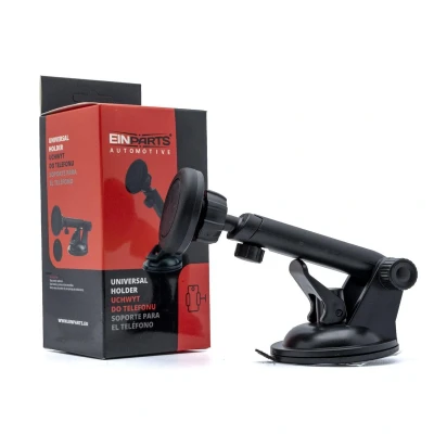 Afbeelding van Einparts Auto Magnetische Telefoonhouder voor Dashboard en Voorruit met Telescopische Arm Zwart