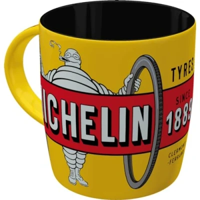 Afbeelding van Koffie Mok / Beker Michelin Tyres Bibendum Yellow