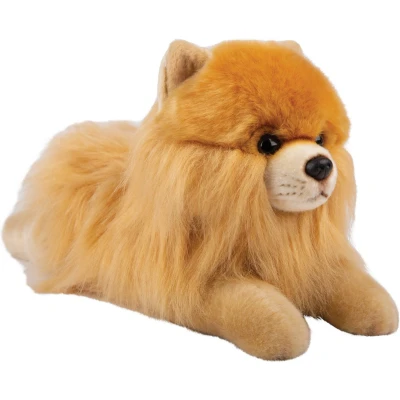 Afbeelding van Pluche knuffel dieren Pomeranian/dwergkeeshond 30 cm Speelgoed knuffelbeesten Honden soorten