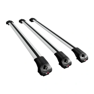 Afbeelding van accessorypart Compatibel met Peugeot Rifter 2019 2022 ACE 1 dakdrager railing autobagagedrager grijs aluminium 3 stangen