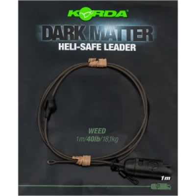 Afbeelding van Korda Dark Matter Heli Safe Leader 40lb Kleur : Weed 1m