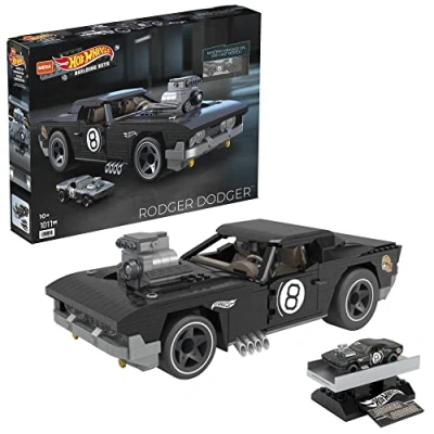 Image de Jeu de construction Mega Construx Hot Wheels Rodger Dodger Noir