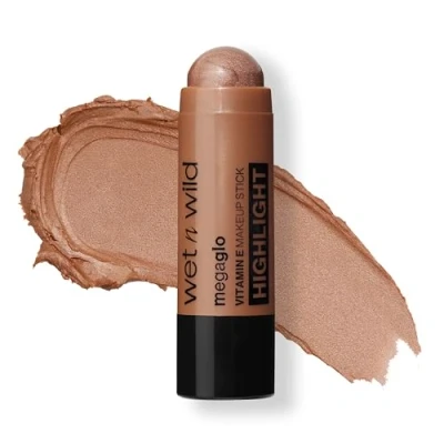 Afbeelding van Wet n Wild, Mega Glo Vitamin E Makeup Stick, Highlighter Stick en Multifunctionele Bronzer voor ogen, wangen lippen, met een bouwbare waterdichte formule, Desert Sands