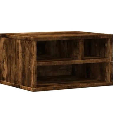 Afbeelding van Printerkastje 40x32x22,5 cm bewerkt hout gerookt eikenkleurig