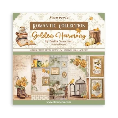 Afbeelding van Stamperia Golden Harmony 12x12 Inch Paper Pack (SBBL160)