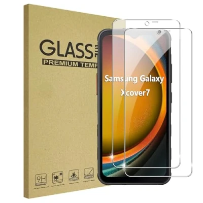 Afbeelding van FDHYFGDY 2 stuks beschermfolie voor Samsung Galaxy Xcover 7 gehard glas, krasbestendig, luchtbelvrij, displaybeschermfolie hardheid 9H