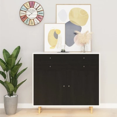 Afbeelding van Meubelfolie zelfklevend 500x90 cm PVC donkerhoutkleurig