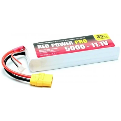 Afbeelding van Red Power LiPo accupack 11.1 V 5000 mAh 35 C Softcase XT90