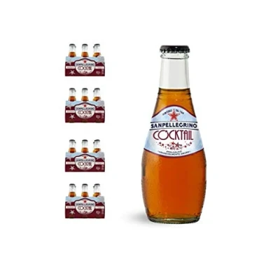 Afbeelding van 24 x cocktailflessen frisdrank 20 cl San Pellegrino bitter gember cocktail