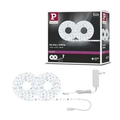 Afbeelding van Paulmann SimpLED 78977 LED strip complete set Met connector (male) 12 V 10 m Daglichtwit 1 stuk(s)